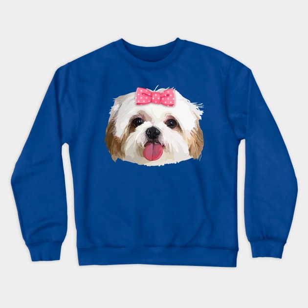 Shitzhu Dog 3 Crewneck Sweatshirt by thedailysoe